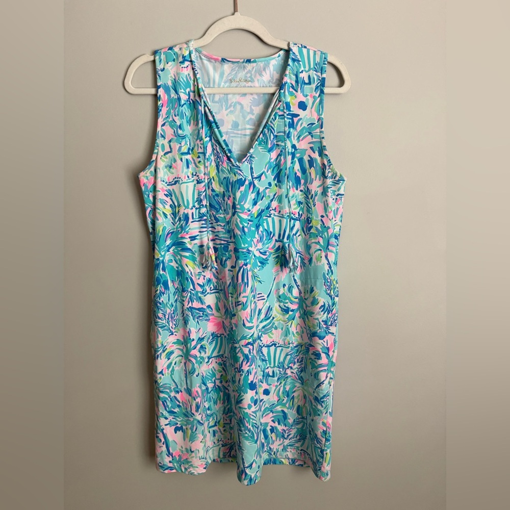 Lilly Pulitzer swim cover with pockets size small